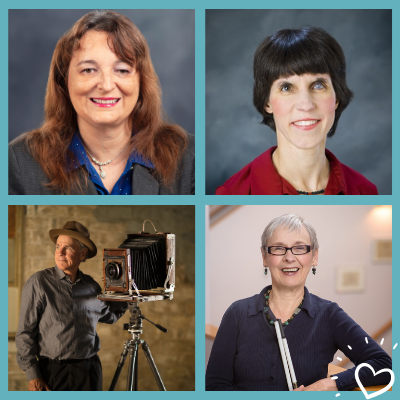 Headshots of Sylvia Stinson-Perez, Kendra Farrow, Michael Nye, and Hannah Fairbairn
