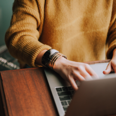 woman on laptop