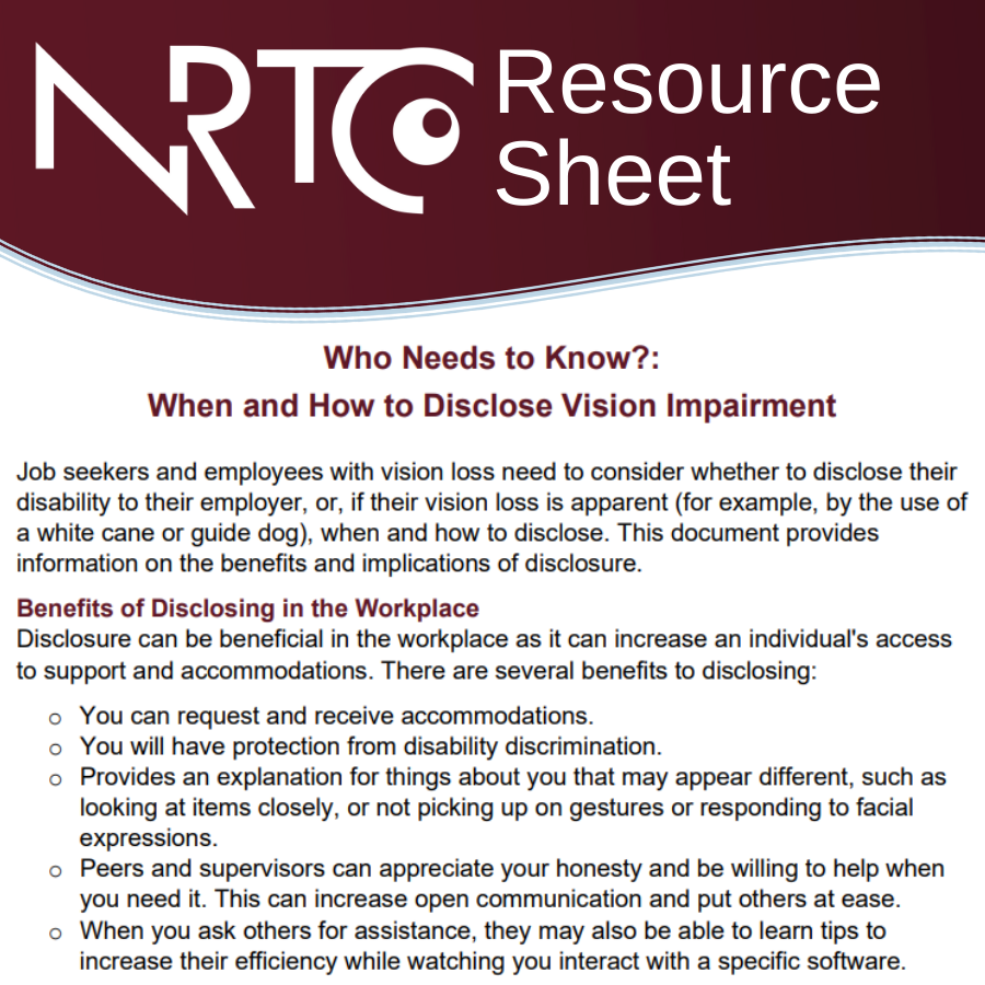 NRTC Resource Sheet