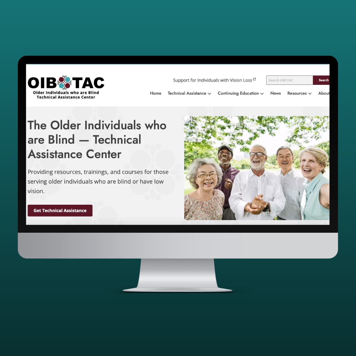 OIB-TAC website home screen