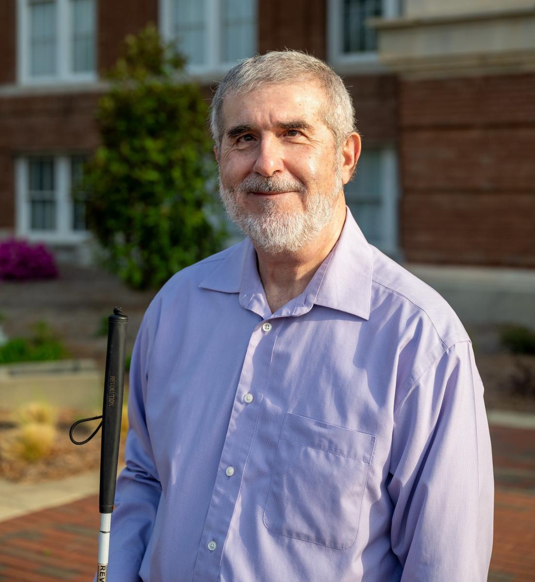 Headshot of Tony Candela on the MSU campus.
